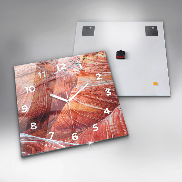 Square glass wall clock The Picturesque Grand Canyon