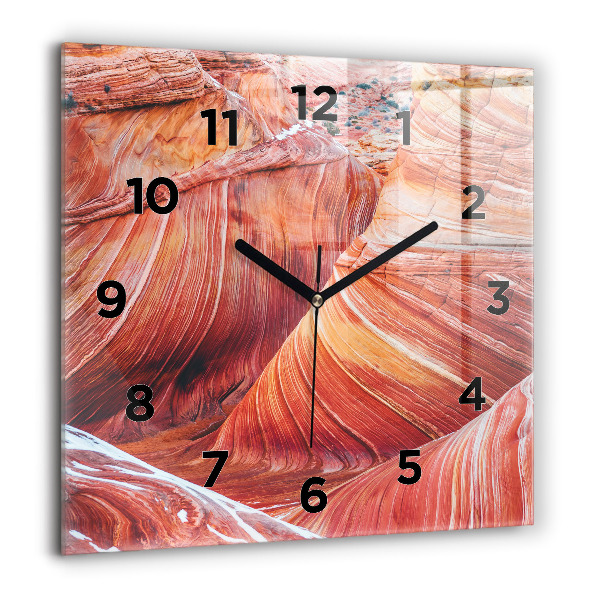 Square glass wall clock The Picturesque Grand Canyon