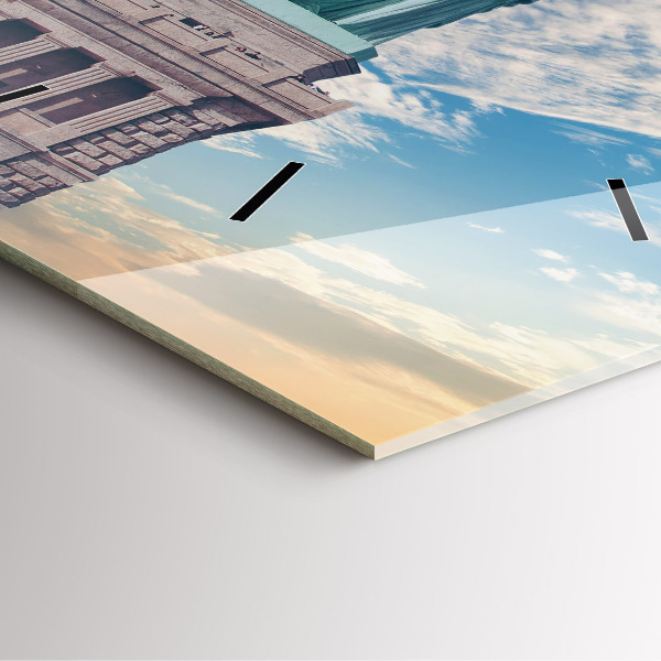 Square glass wall clock Statue of Liberty New York