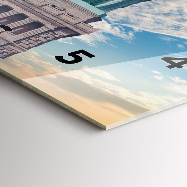 Square glass wall clock Statue of Liberty New York