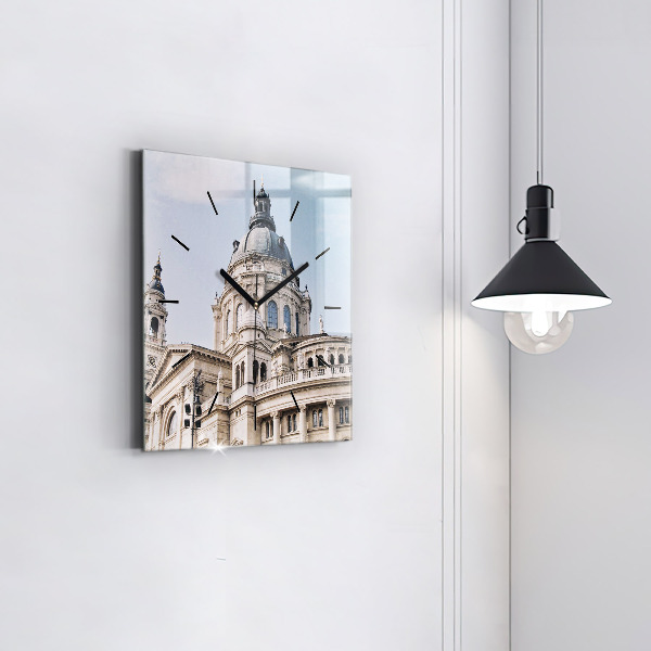Square glass wall clock St. Stephen's Basilica