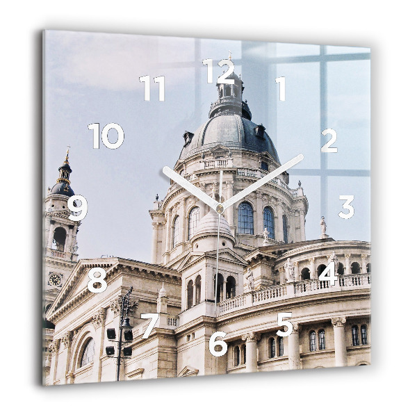 Square glass wall clock St. Stephen's Basilica