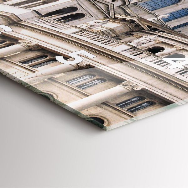 Square glass wall clock St. Stephen's Basilica