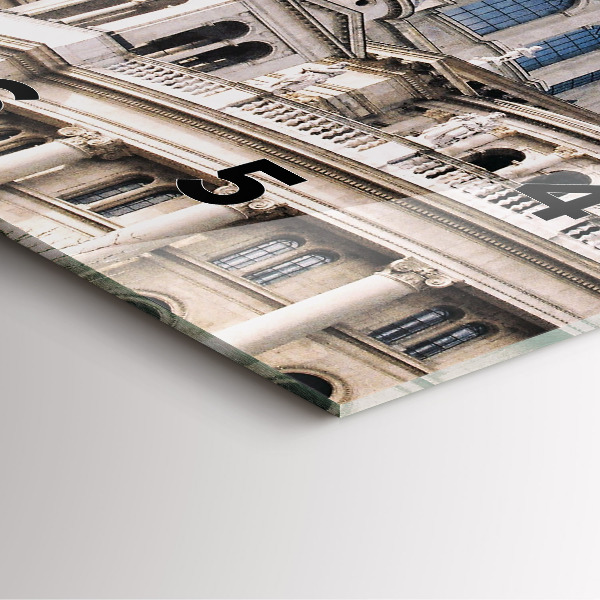 Square glass wall clock St. Stephen's Basilica