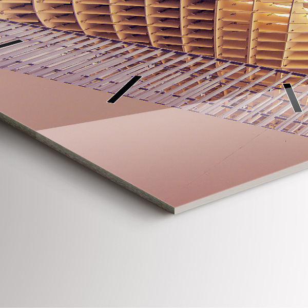 Square glass wall clock Viewpoint in Seville