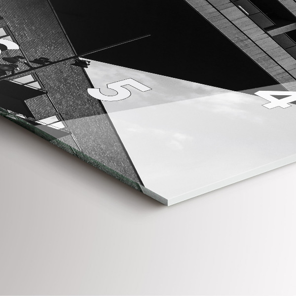 Square glass wall clock Architecture in Amsterdam