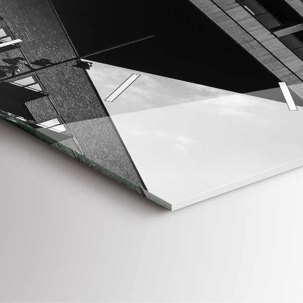 Square glass wall clock Architecture in Amsterdam