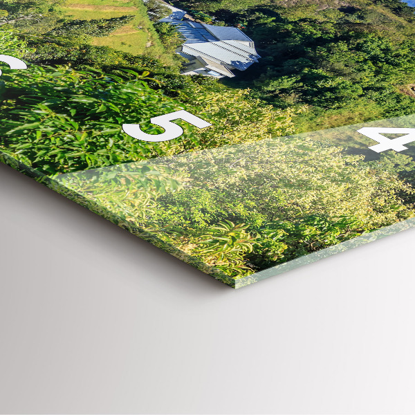 Square glass wall clock Chiang Mai National Park