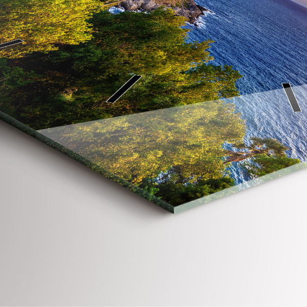 Square glass wall clock Phuket in Thailand