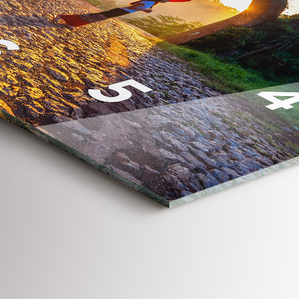 Square glass wall clock Surat Thani Park Thailand