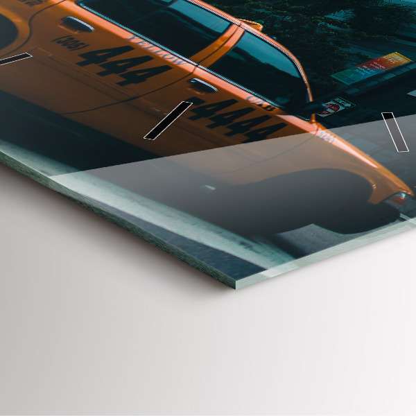 Square glass wall clock Miami, Florida