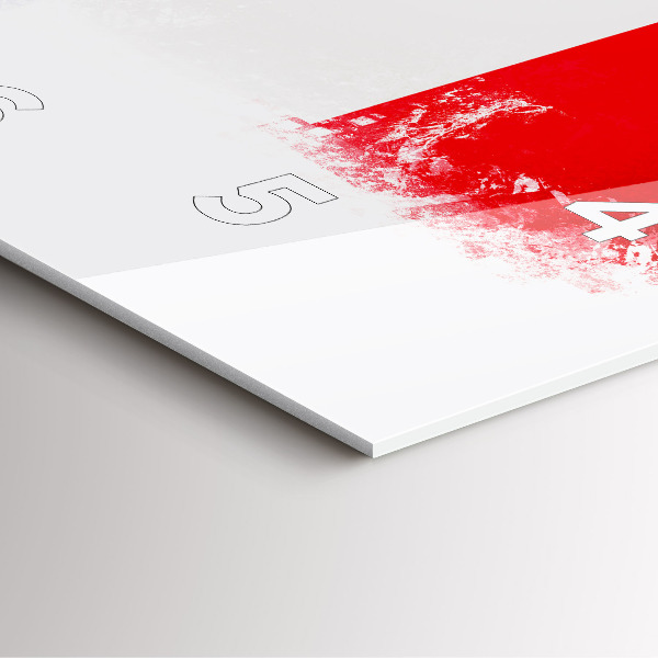 Square glass wall clock Flag of France