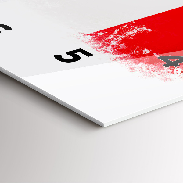 Square glass wall clock Flag of France