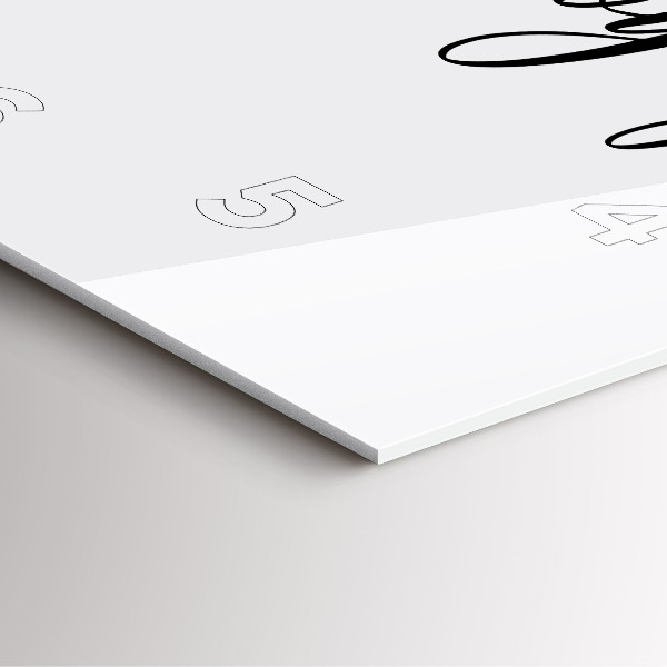 Square glass wall clock The inscription Bon voyage