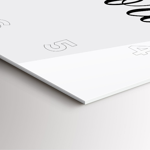 Square glass wall clock The inscription Memories