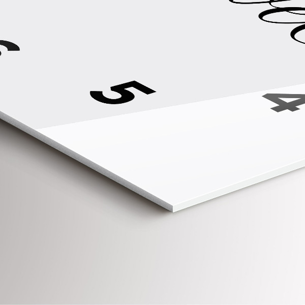 Square glass wall clock The inscription Travel