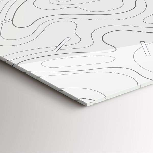 Square glass wall clock Abstraction spots