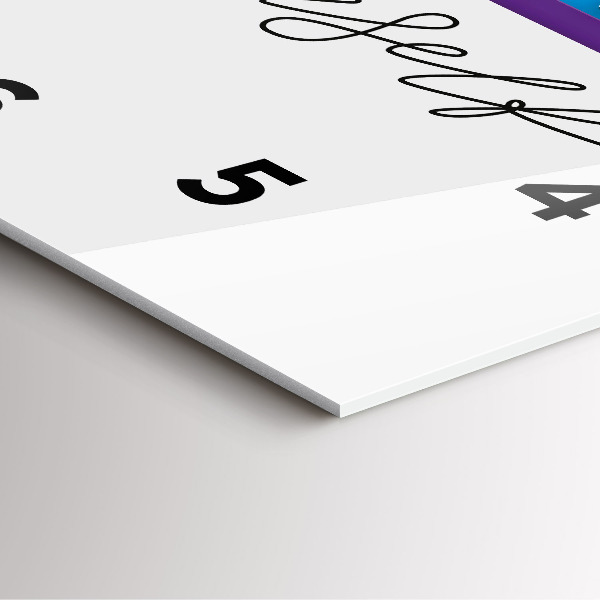 Square glass wall clock The inscription Be yourself