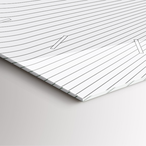 Square glass wall clock Abstraction lines