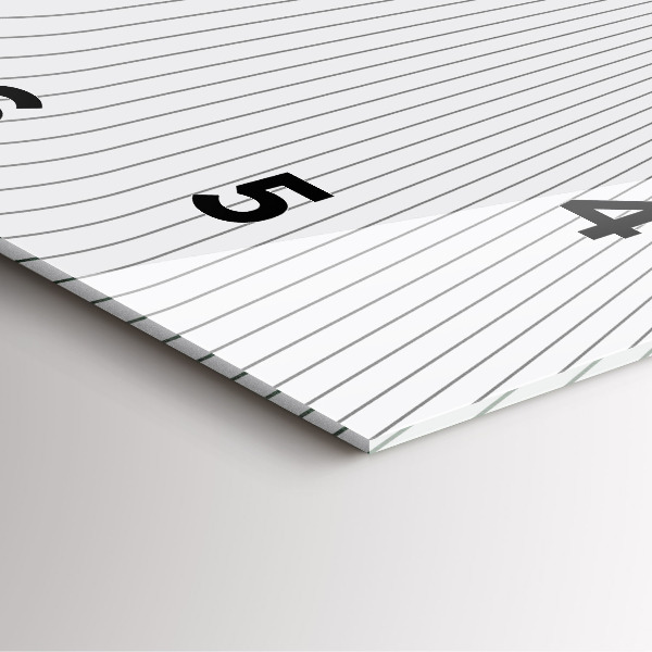 Square glass wall clock Abstraction lines