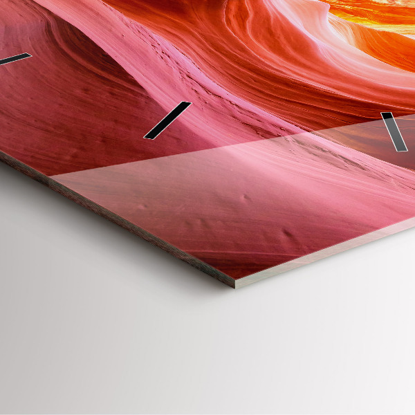 Square glass wall clock Canyon