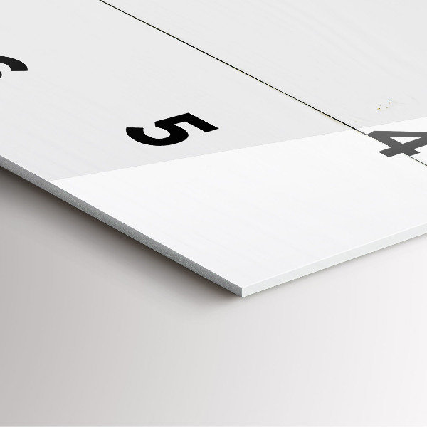 Square glass wall clock The inscription house