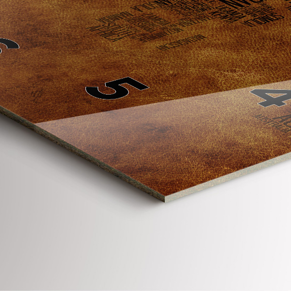 Square glass wall clock Map and country names