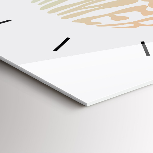 Square glass wall clock Hello Summer!