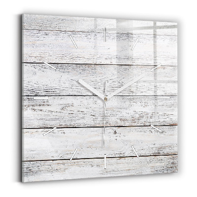 Square glass wall clock Painted boards