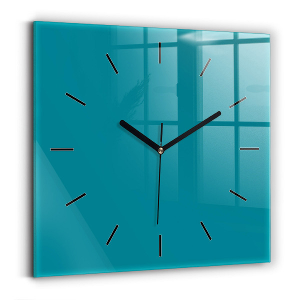Square glass wall clock Maritime