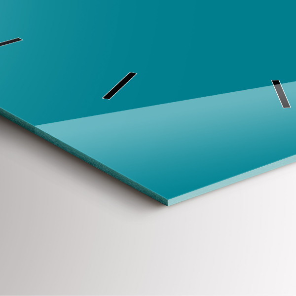 Square glass wall clock Maritime