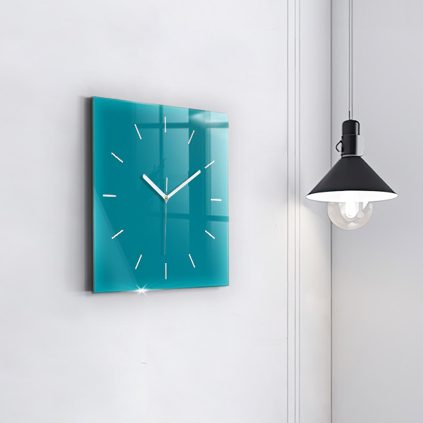 Square glass wall clock Maritime