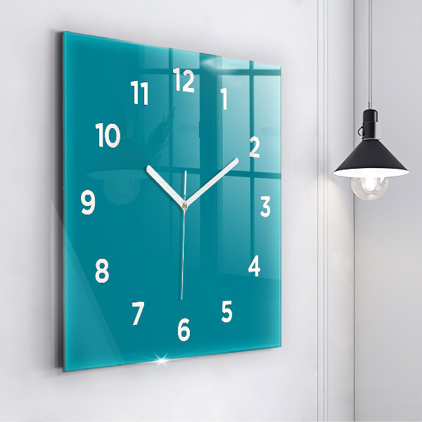 Square glass wall clock Maritime