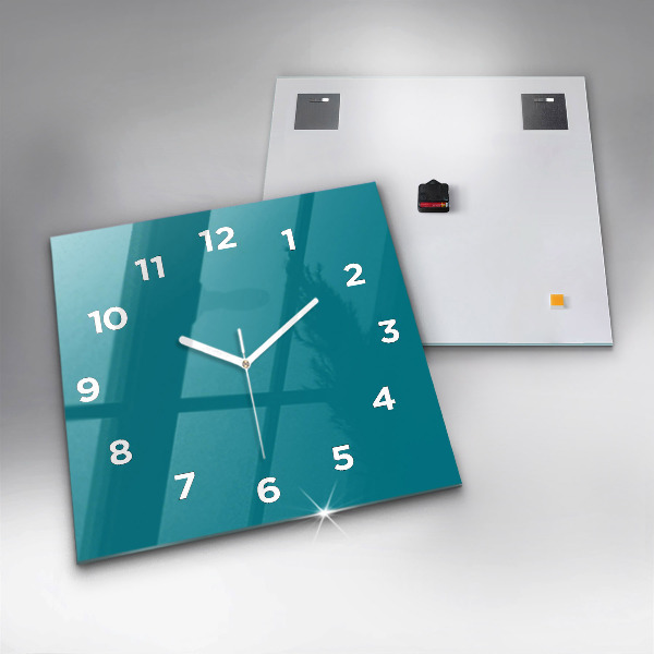 Square glass wall clock Maritime