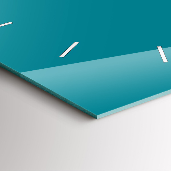 Square glass wall clock Maritime