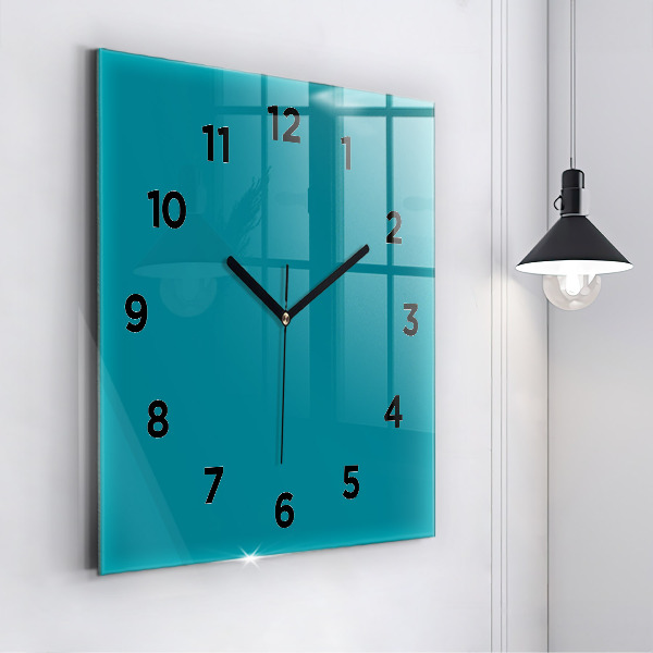 Square glass wall clock Maritime