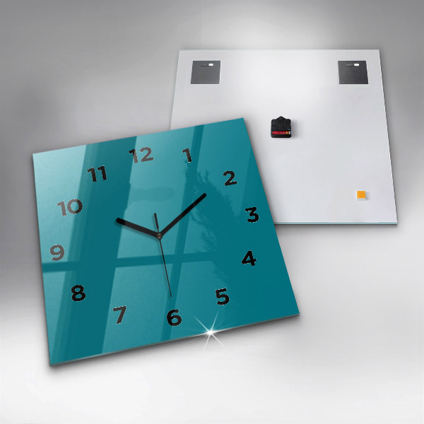 Square glass wall clock Maritime