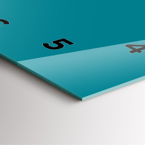 Square glass wall clock Maritime