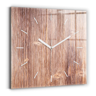 Square glass wall clock Peppers