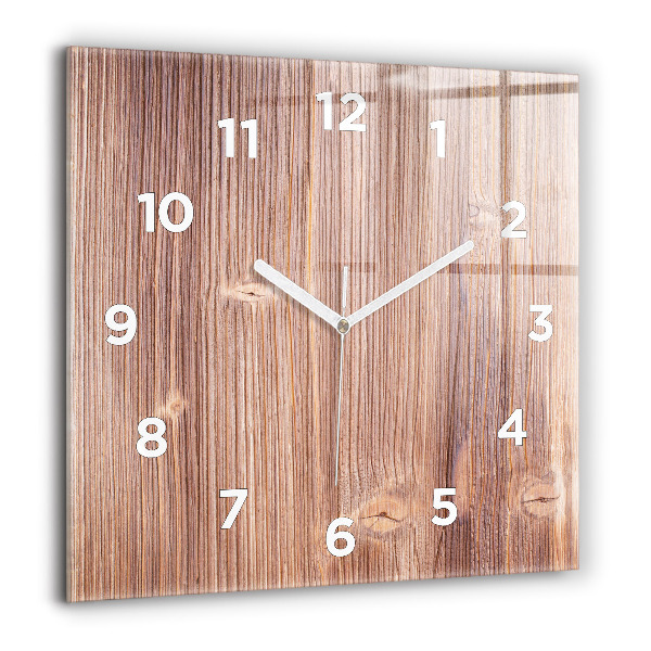 Square glass wall clock Peppers