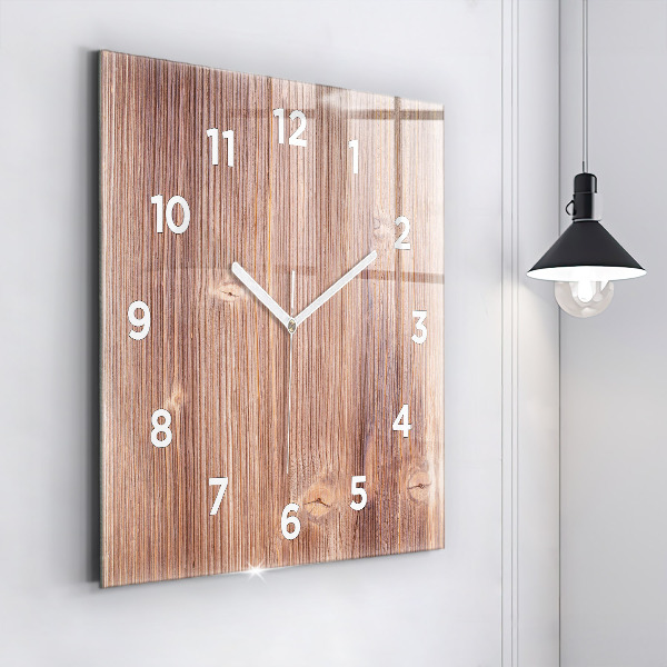 Square glass wall clock Peppers