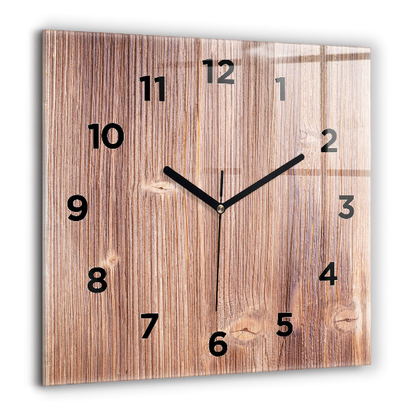 Square glass wall clock Peppers