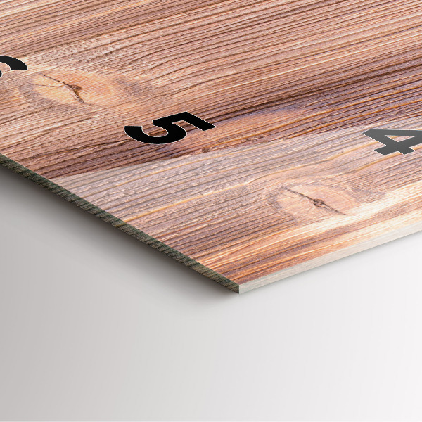 Square glass wall clock Peppers