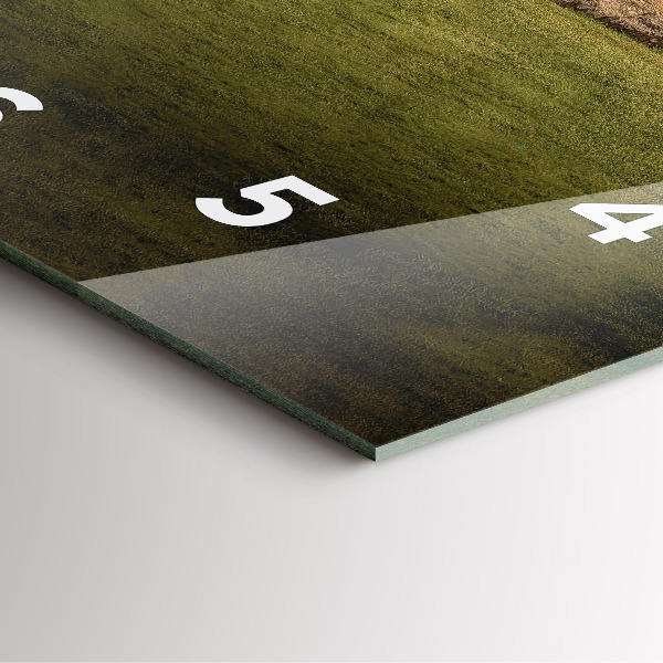 Square glass wall clock Stonehenge Nimbostratus