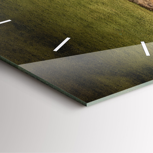 Square glass wall clock Stonehenge Nimbostratus