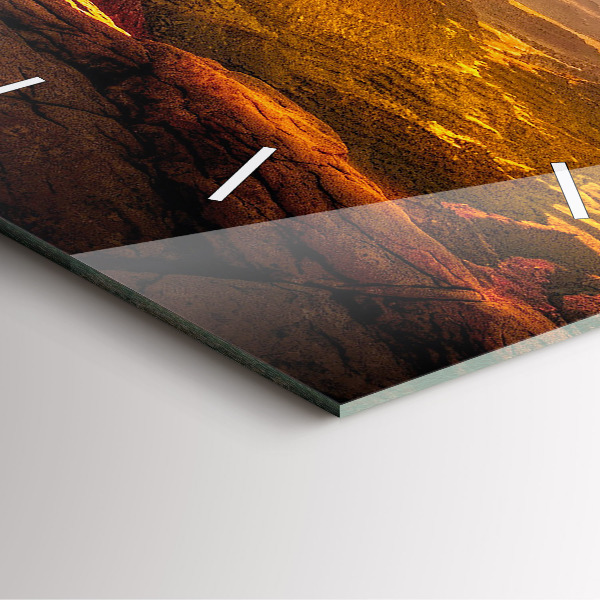 Square glass wall clock Grand Canyon Arizona