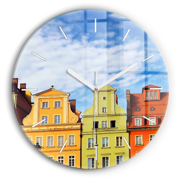 Round glass clock Wroclaw - Old Town