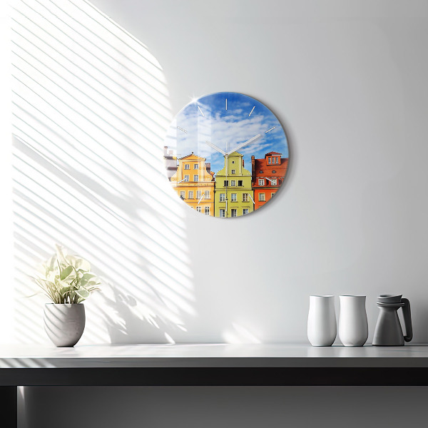 Round glass clock Wroclaw - Old Town