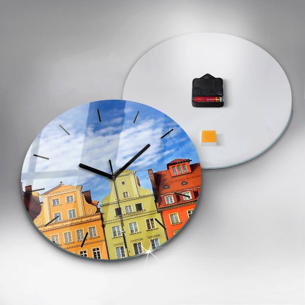 Round glass clock Wroclaw - Old Town