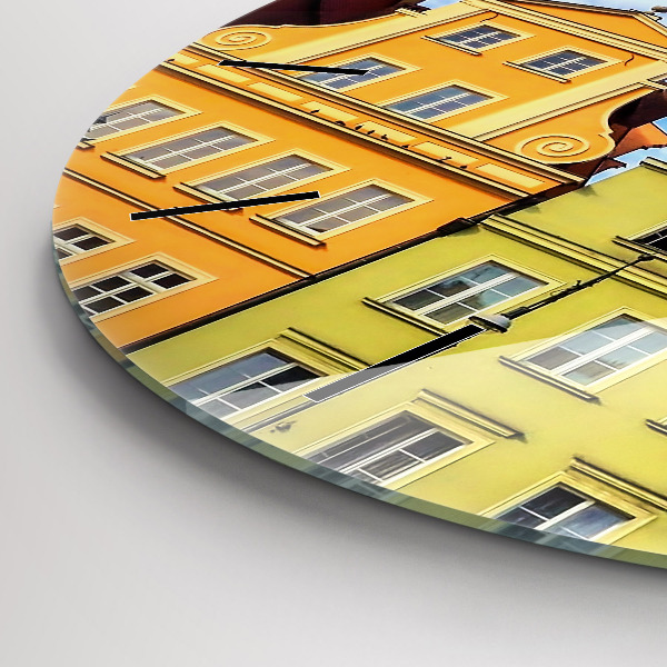 Round glass clock Wroclaw - Old Town